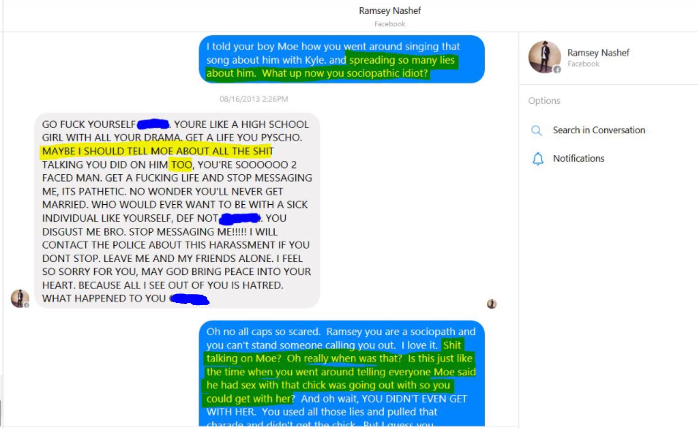 Ramsey Nashef's Lies