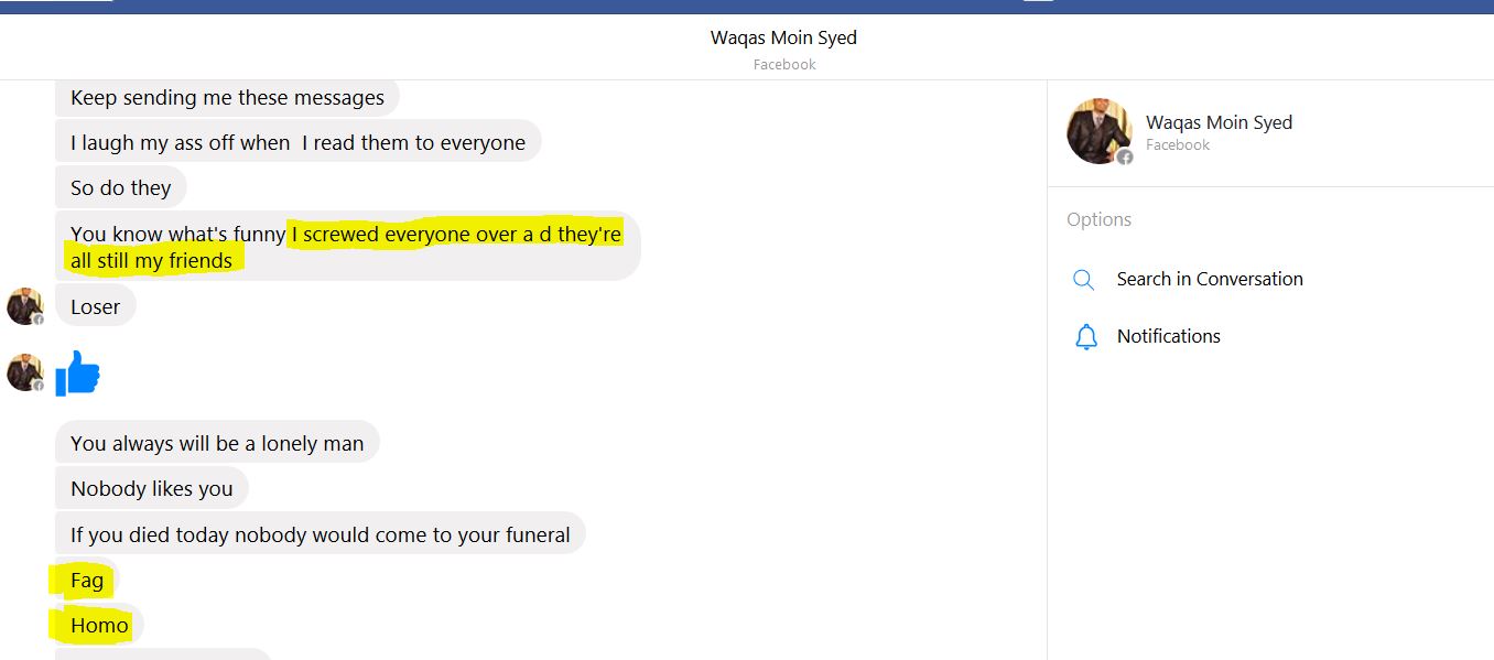 Waqas Bragging